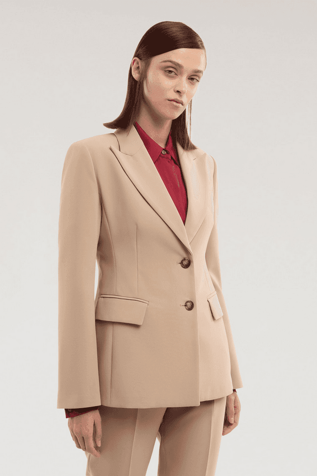 TRUSSARDI giacca in candy donna beige - 2