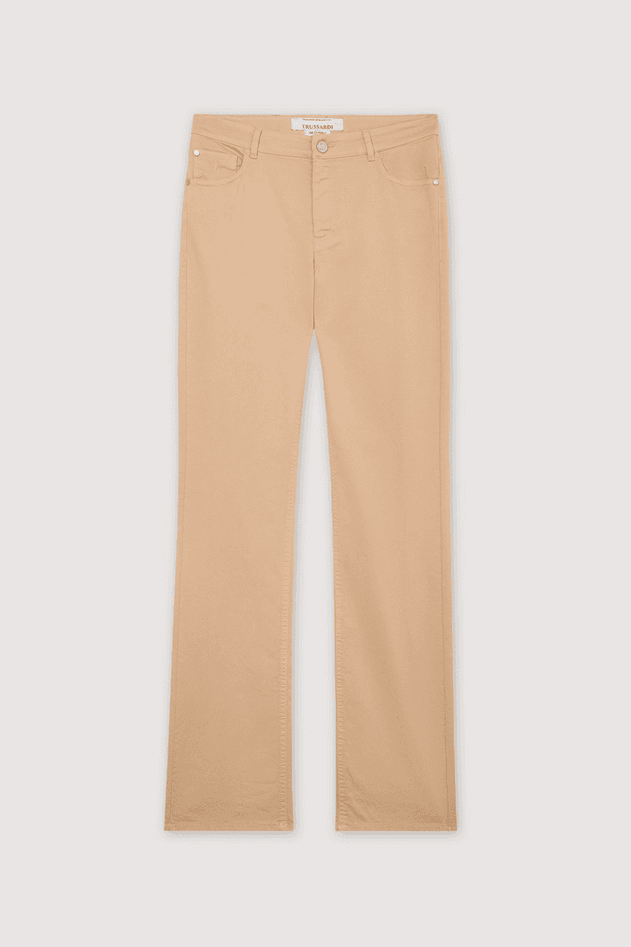 TRUSSARDI pantalone slim fit donna beige - 6