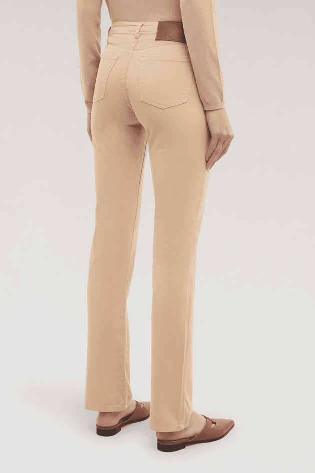 TRUSSARDI pantalone slim fit donna beige - 4