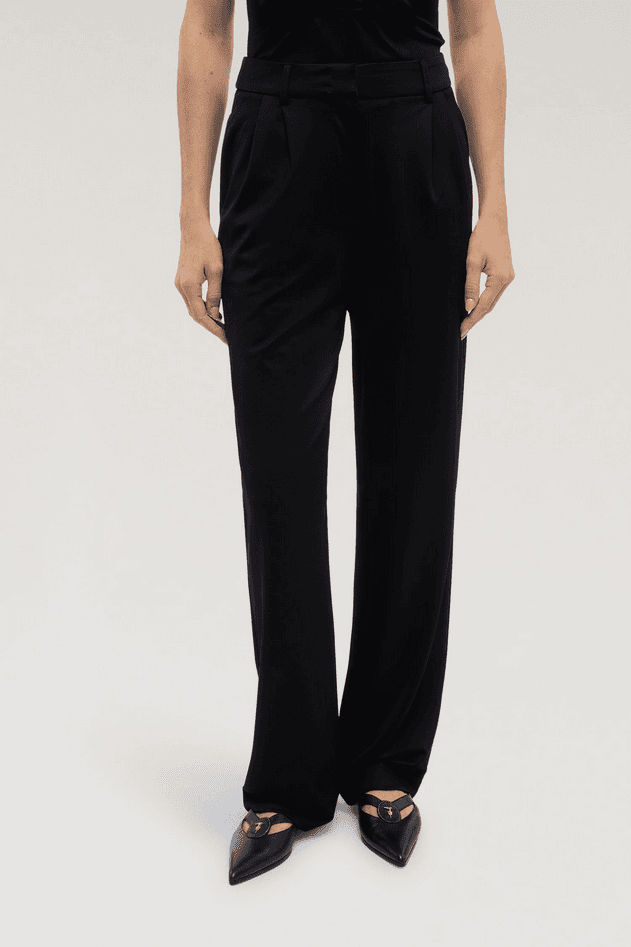 TRUSSARDI pantalone ampio donna nero - 2