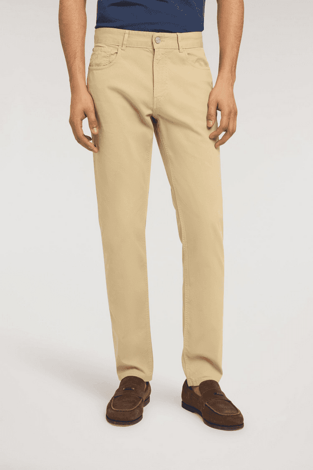 TRUSSARDI pantalone slim fit uomo beige - 2