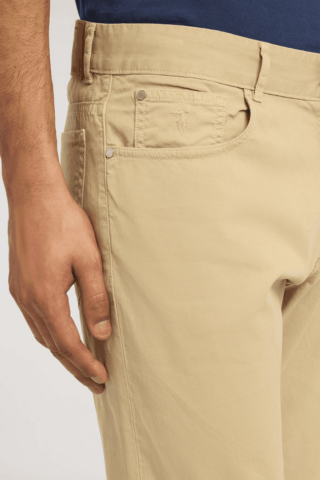 TRUSSARDI pantalone slim fit uomo beige - 3