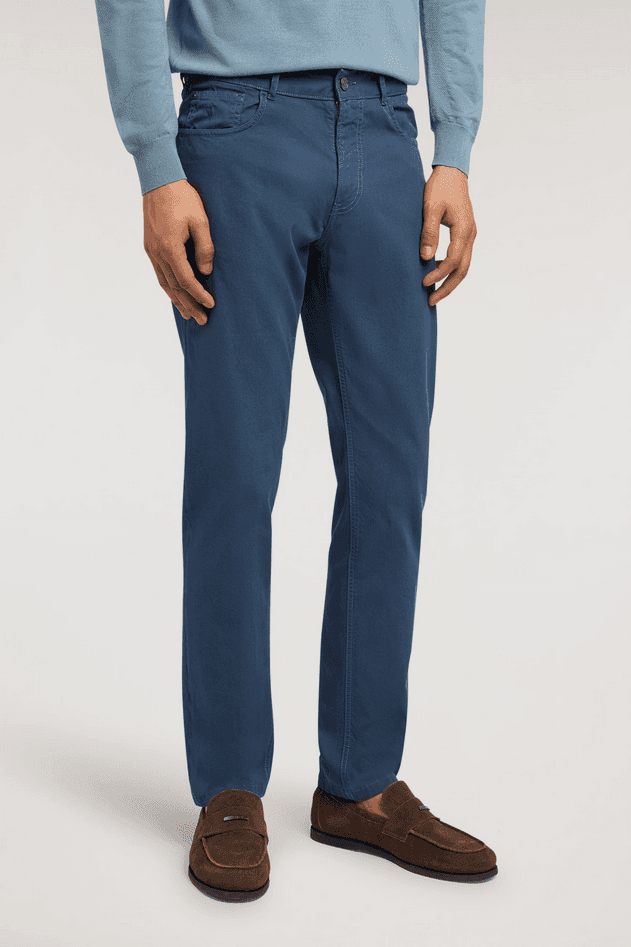 TRUSSARDI pantalone slim fit uomo blue navy - 2