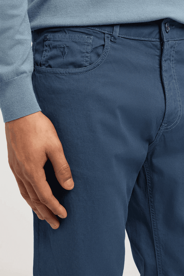 TRUSSARDI pantalone slim fit uomo blue navy - 3