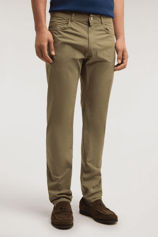 TRUSSARDI pantalone slim fit uomo dark green - 2