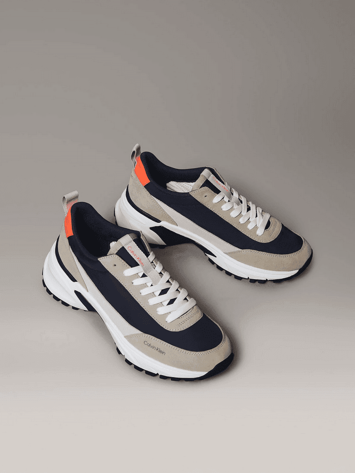 calvin klein sneakers uomo beige-blue - 2