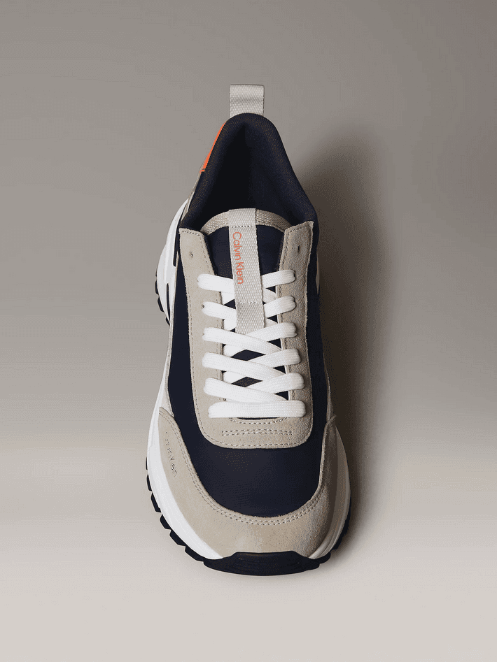 calvin klein sneakers uomo beige-blue - 3