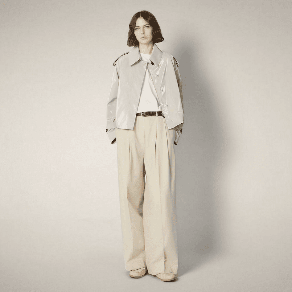 SAVE THE DUCK giubbino trench donna beige chiaro - 2