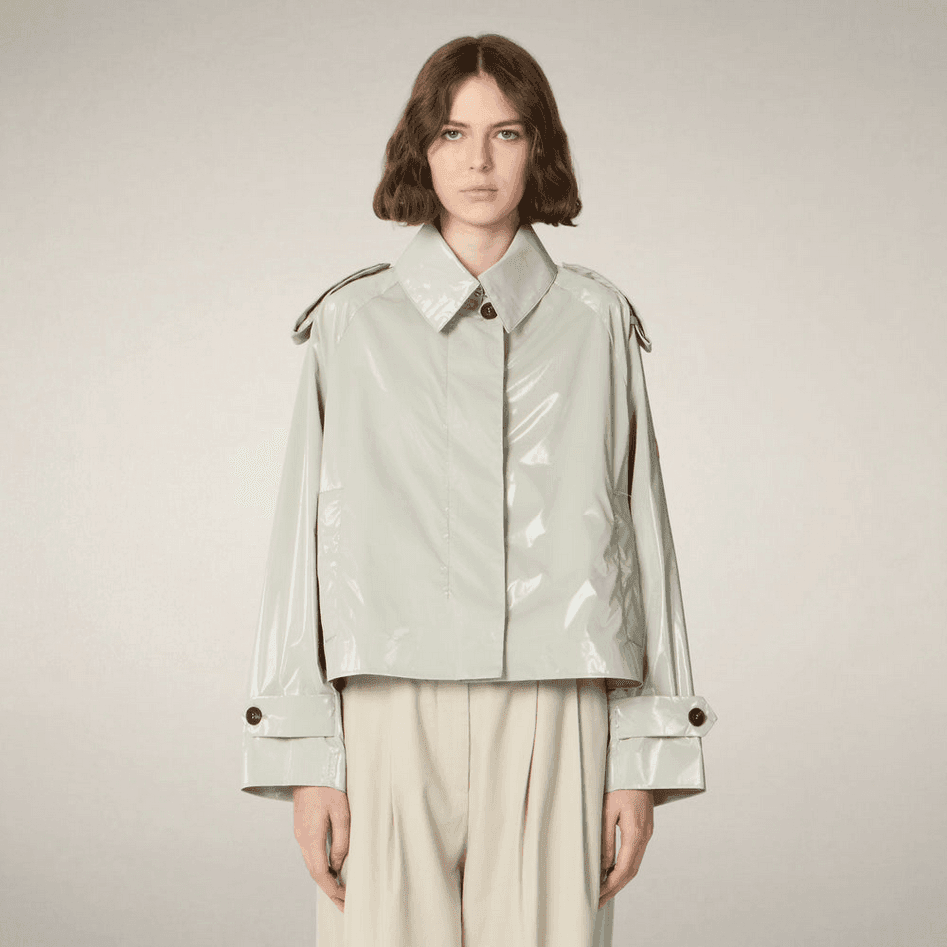 SAVE THE DUCK giubbino trench donna beige chiaro - 3