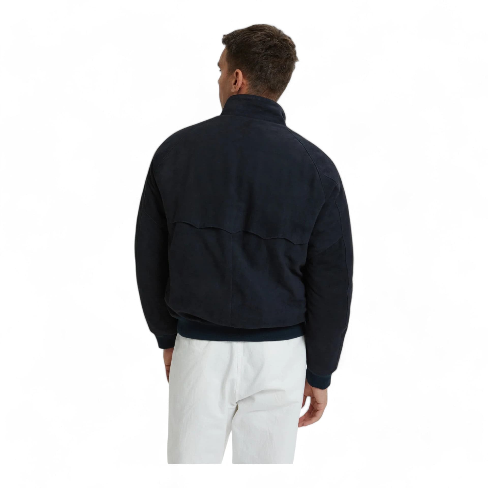 BARACUTA giacca baracuta harrington g9 suede winter - navy - 5