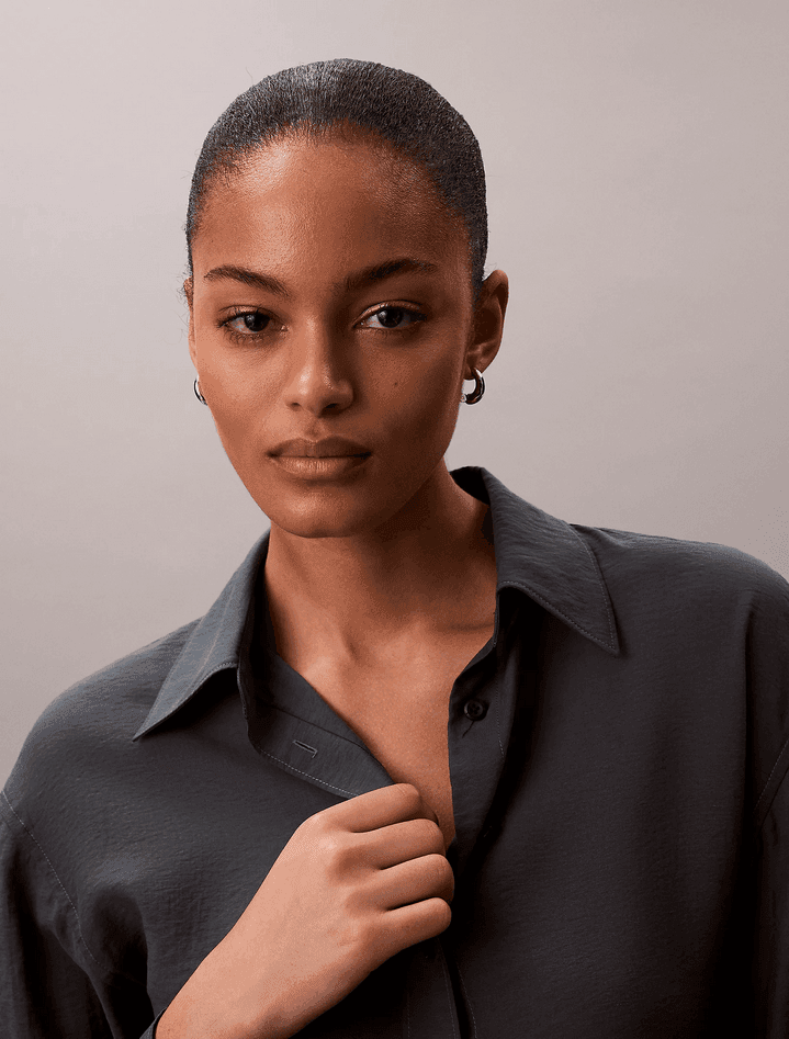 calvin klein camicia con retro intrecciato donna biloxi blues - 3