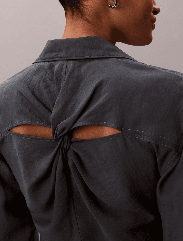 calvin klein camicia con retro intrecciato donna biloxi blues - 5