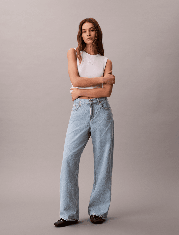 calvin klein jeans baggy donna blue - 6