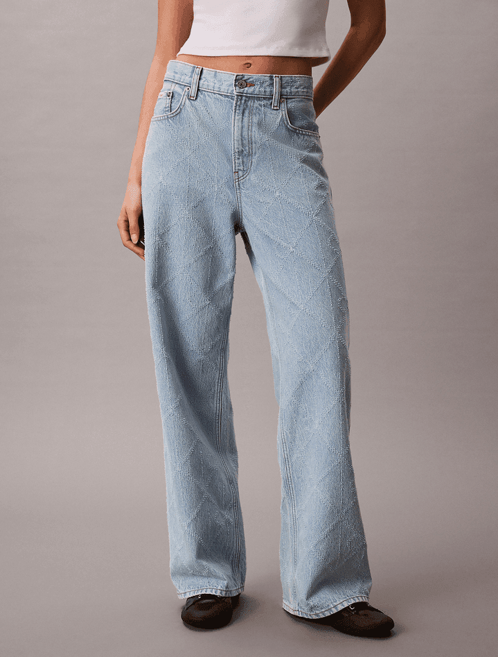 calvin klein jeans baggy donna blue - 2