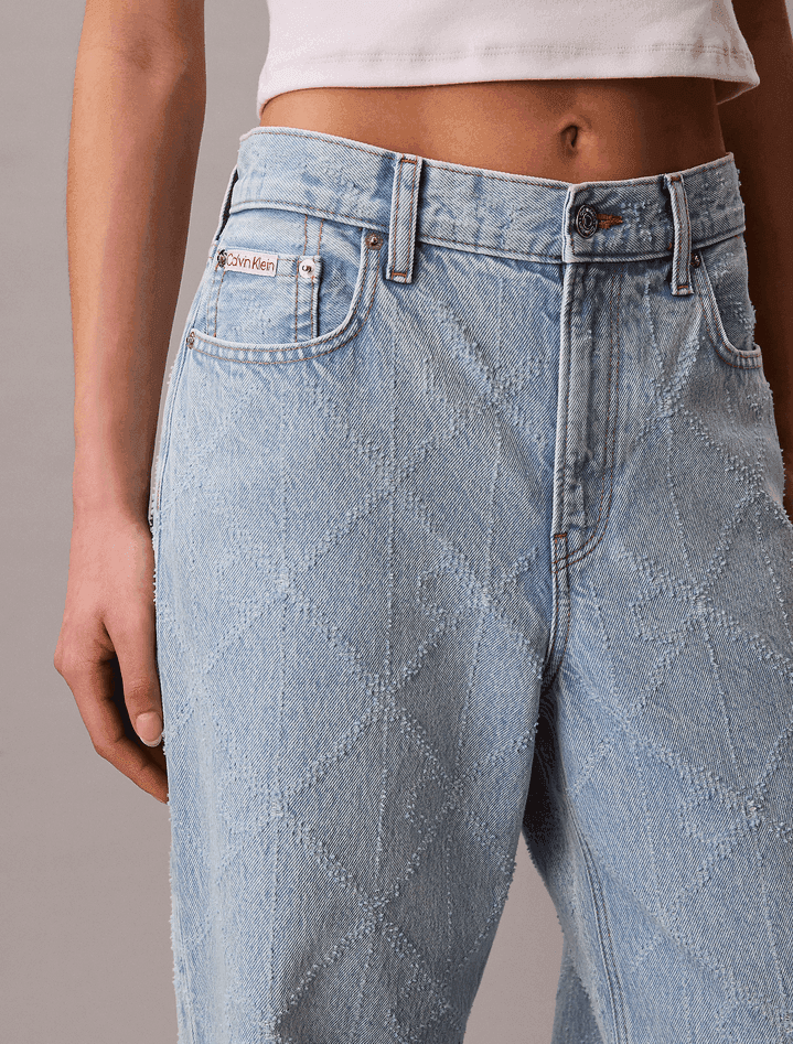 calvin klein jeans baggy donna blue - 3