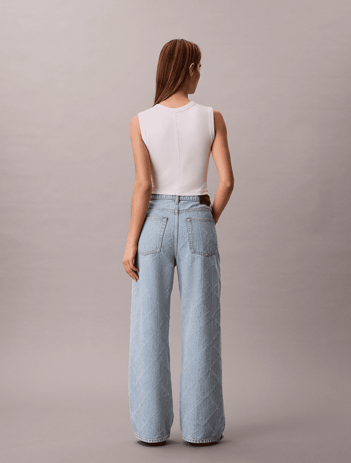 calvin klein jeans baggy donna blue - 5