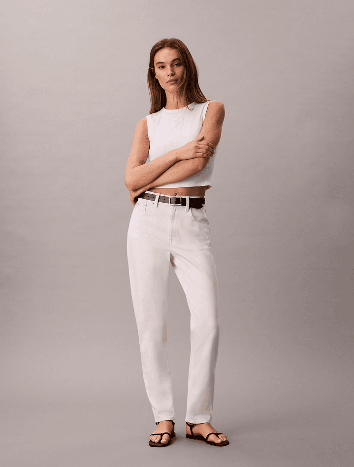 calvin klein jeans donna bianco - 6