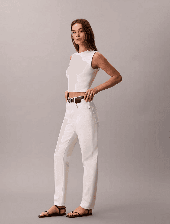 calvin klein jeans donna bianco - 4