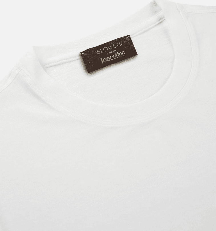 Zanone t-shirt slim fit uomo bianco - 5