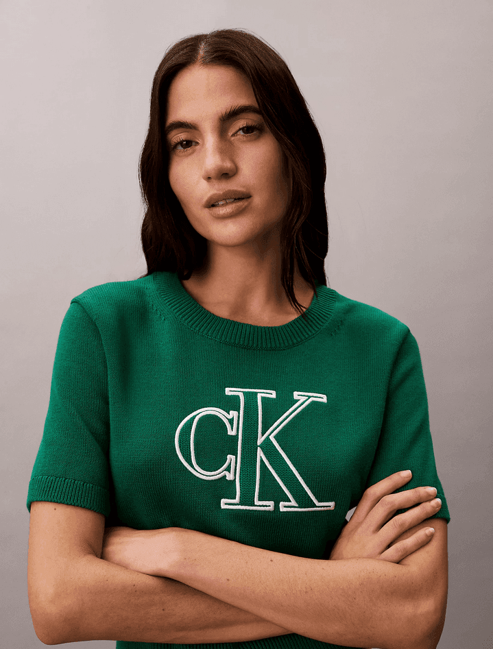 calvin klein maglia donna verde - 2