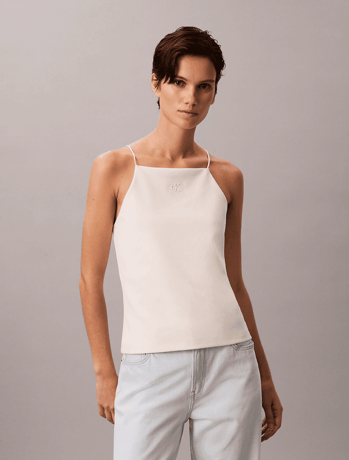 calvin klein top in jersey donna tofu - 6