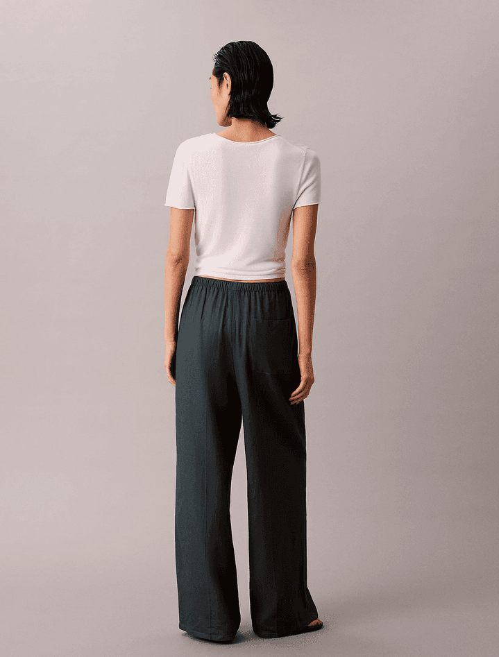 calvin klein pantalone a gamba larga donna biloxi blues - 5