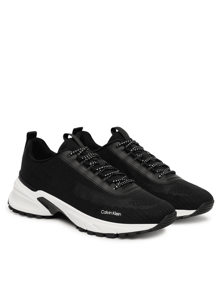 calvin klein scarpa runner uomo nero - 2