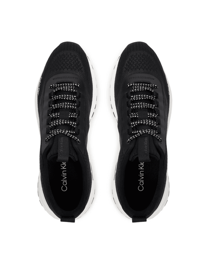 calvin klein scarpa runner uomo nero - 3