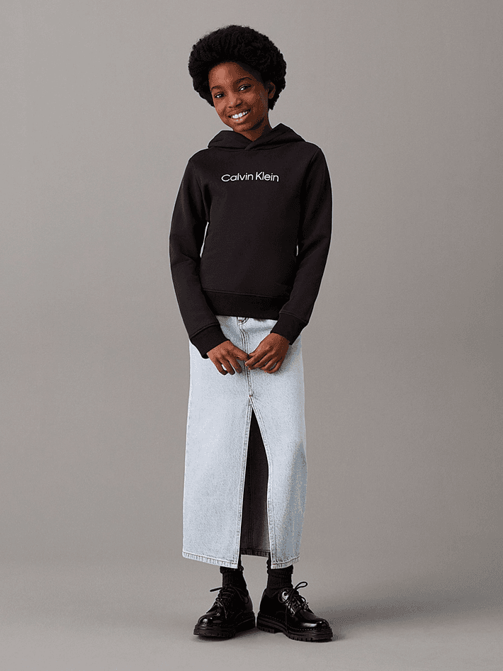 CALVIN KLEIN KIDS felpa con cappuccio unisex nero - 8