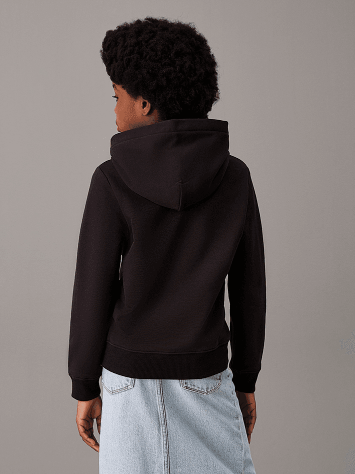 CALVIN KLEIN KIDS felpa con cappuccio unisex nero - 9