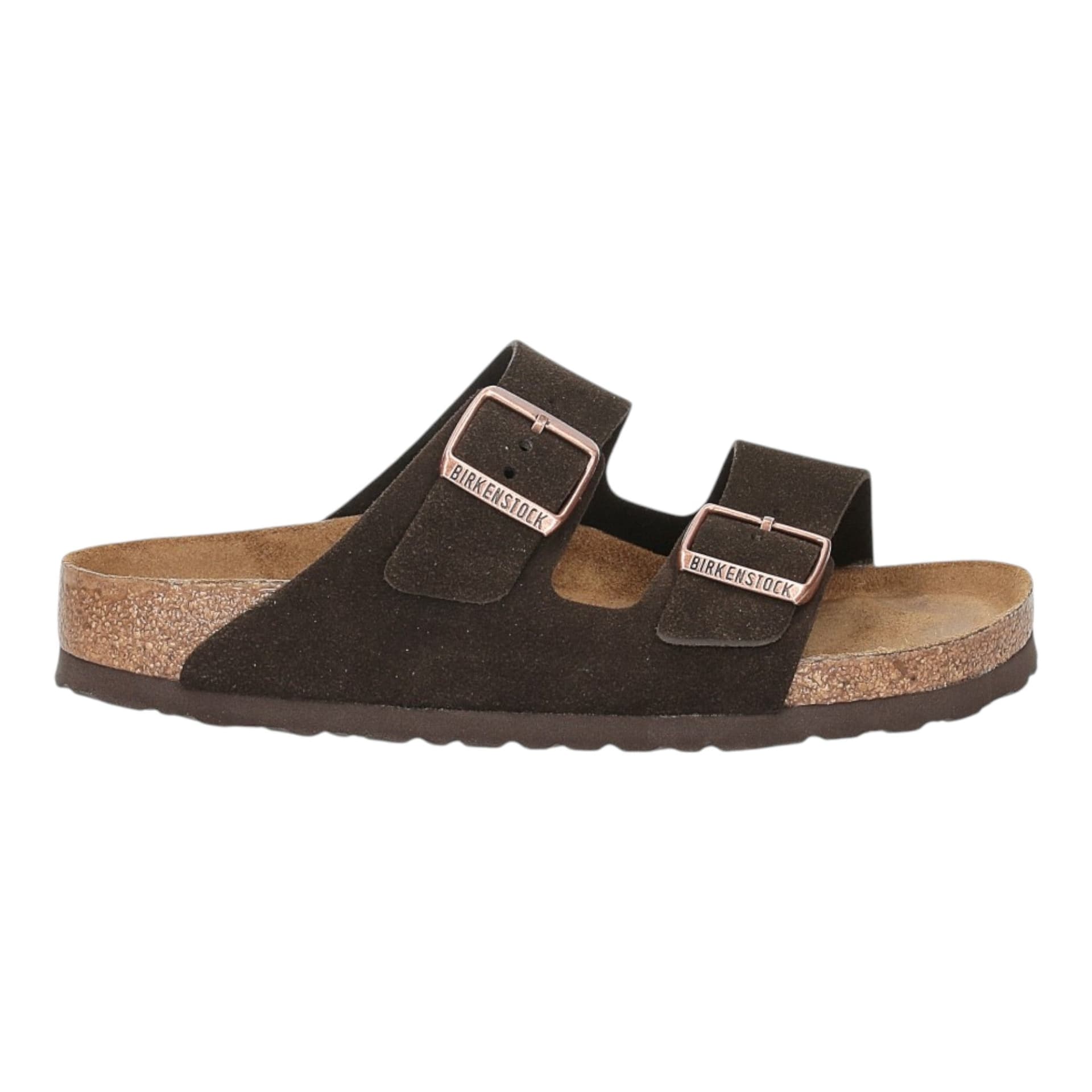 BIRKENSTOCK sandali unisex birkenstock arizona - mocca suede leather - 6