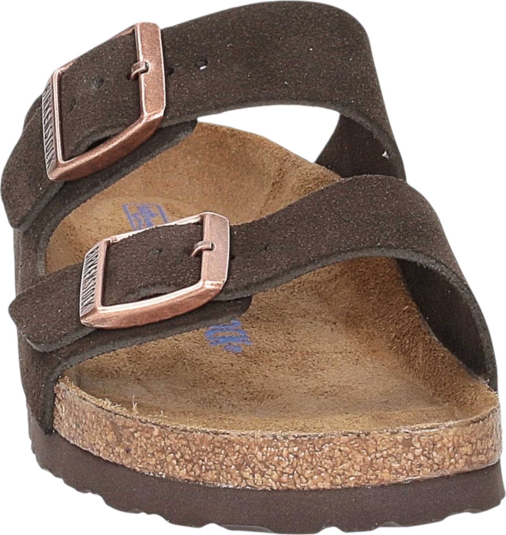 BIRKENSTOCK sandali unisex birkenstock arizona - mocca suede leather - 2