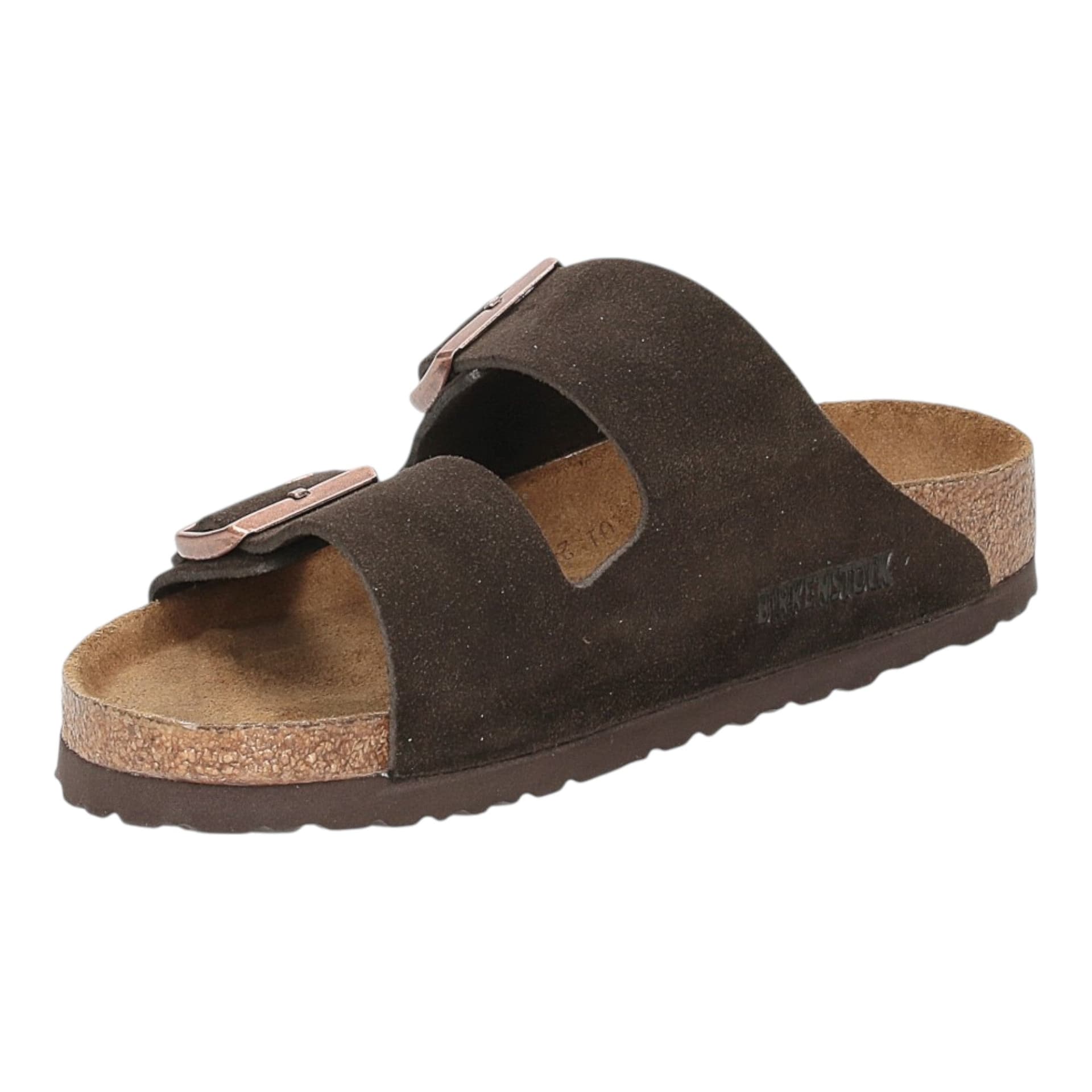 BIRKENSTOCK sandali unisex birkenstock arizona - mocca suede leather - 3