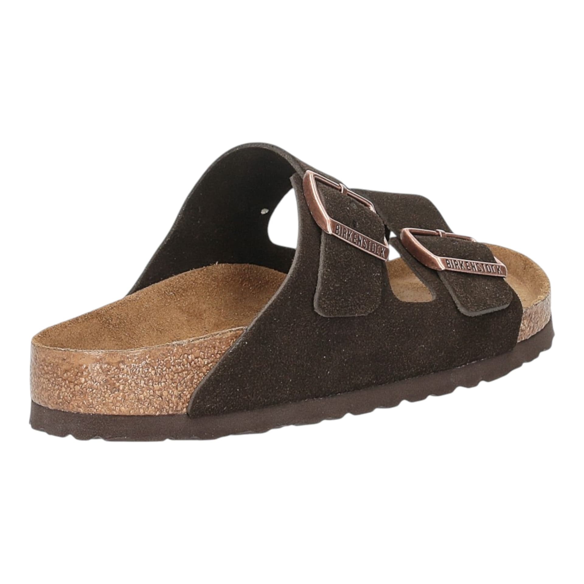 BIRKENSTOCK sandali unisex birkenstock arizona - mocca suede leather - 4