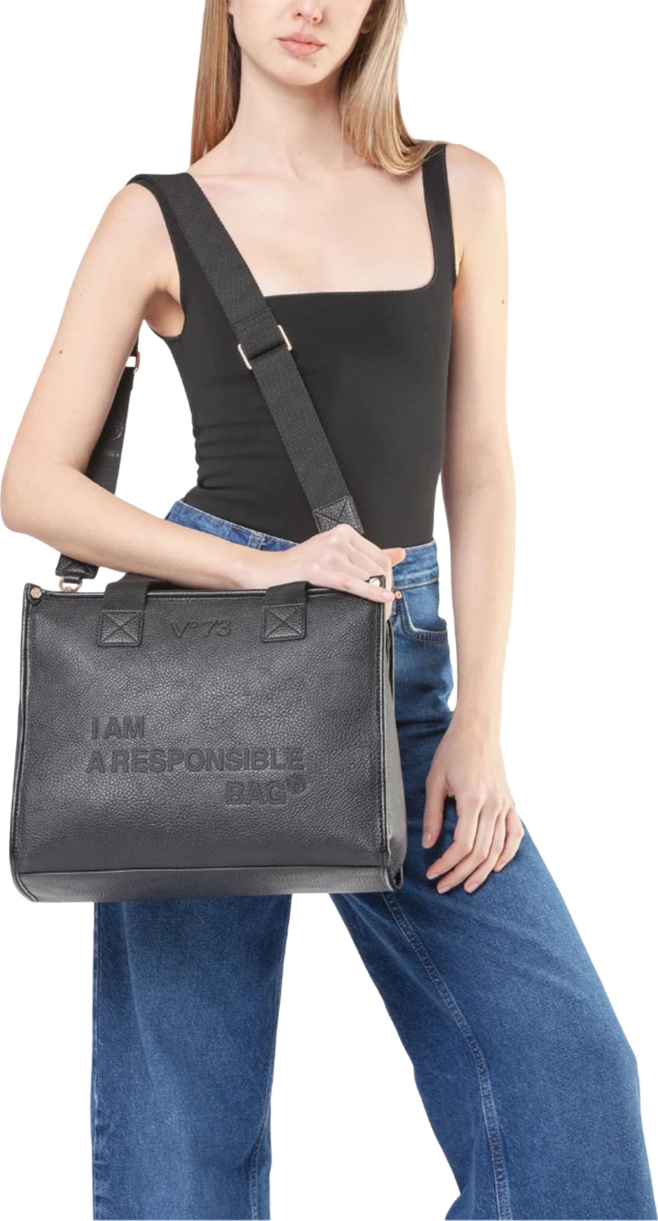 V73 Borsa Donna v73 73bs8f302-001 Nero - 5