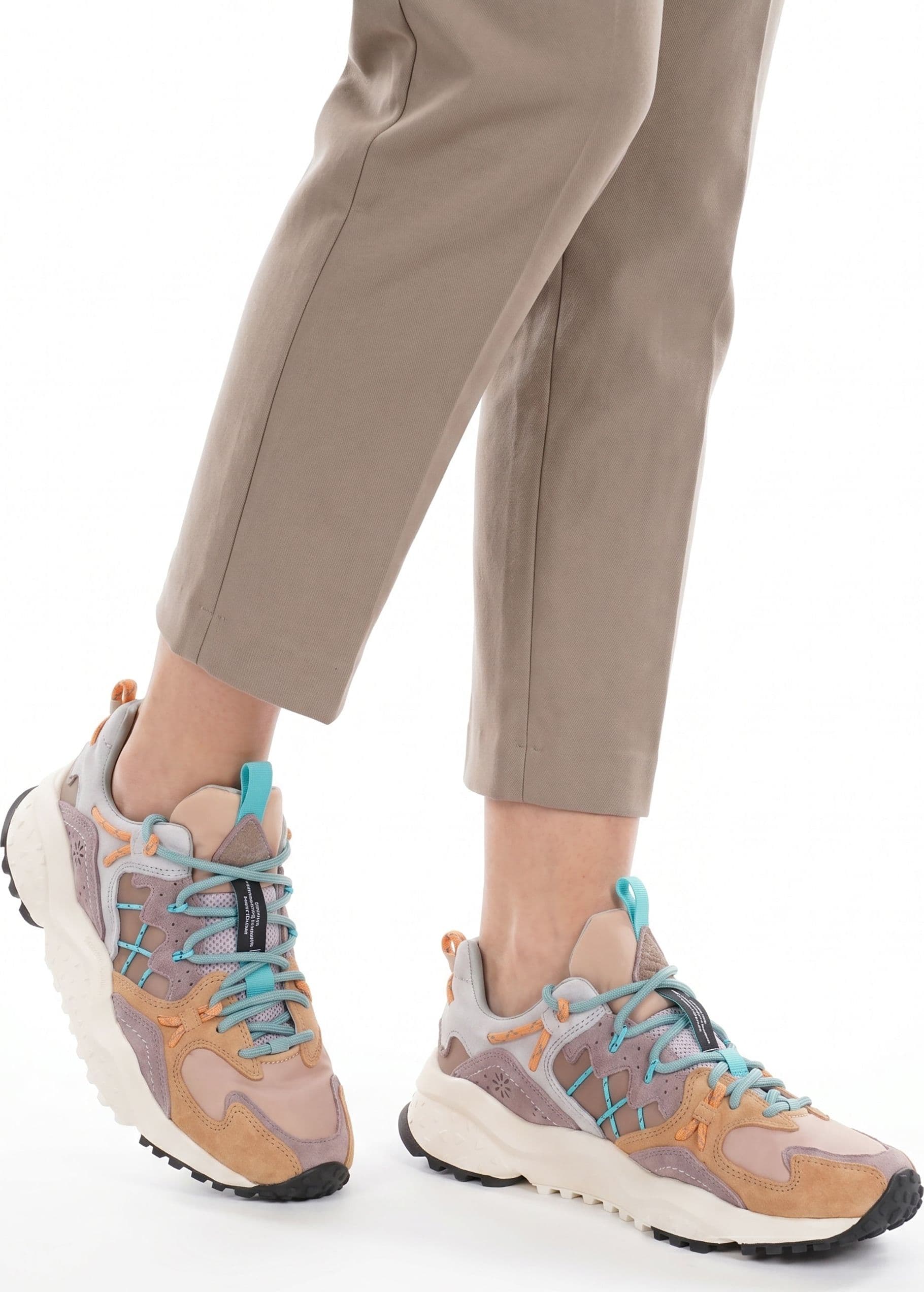 FLOWER MOUNTAIN Flower Mountain - Sneakers - 470441 - Turchese/Lilla - 6