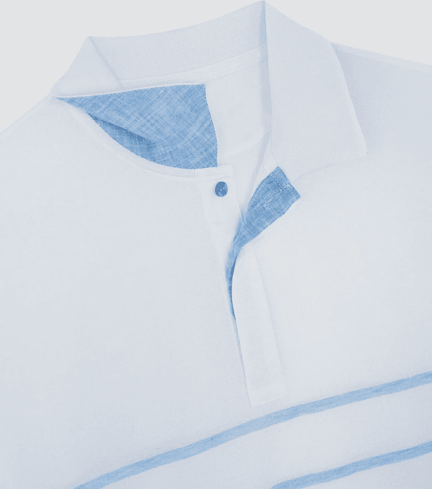 Paul&amp;Shark polo a righe uomo bianco-azzurro - 2