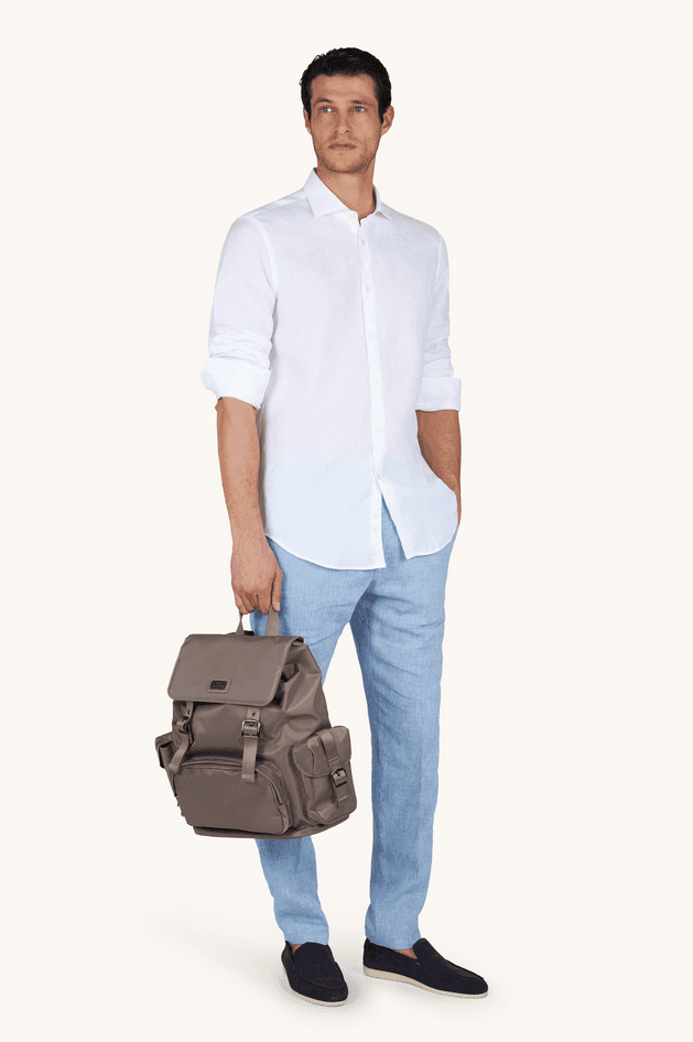 Paul&amp;Shark camicia in lino uomo bianco - 6