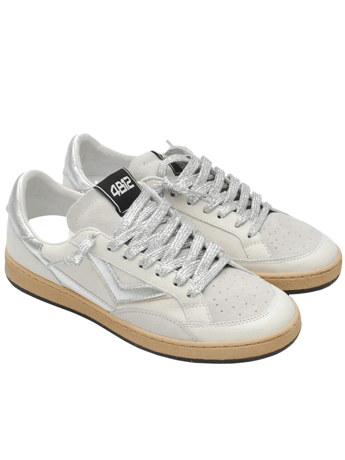 4B12  Sneakers Bianco - 3