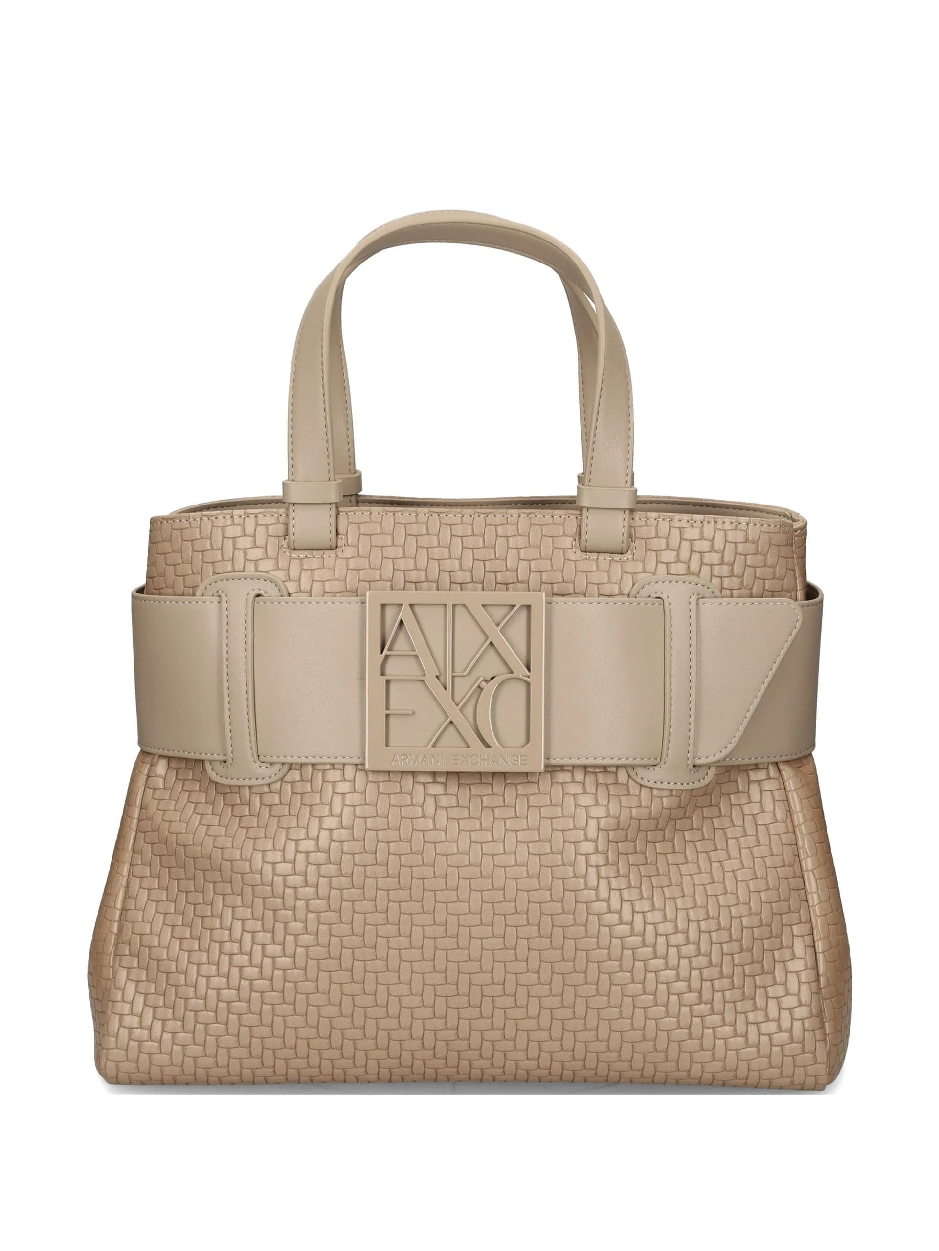Armani Exchange  - Borsa a Mano Beige da Donna - 7