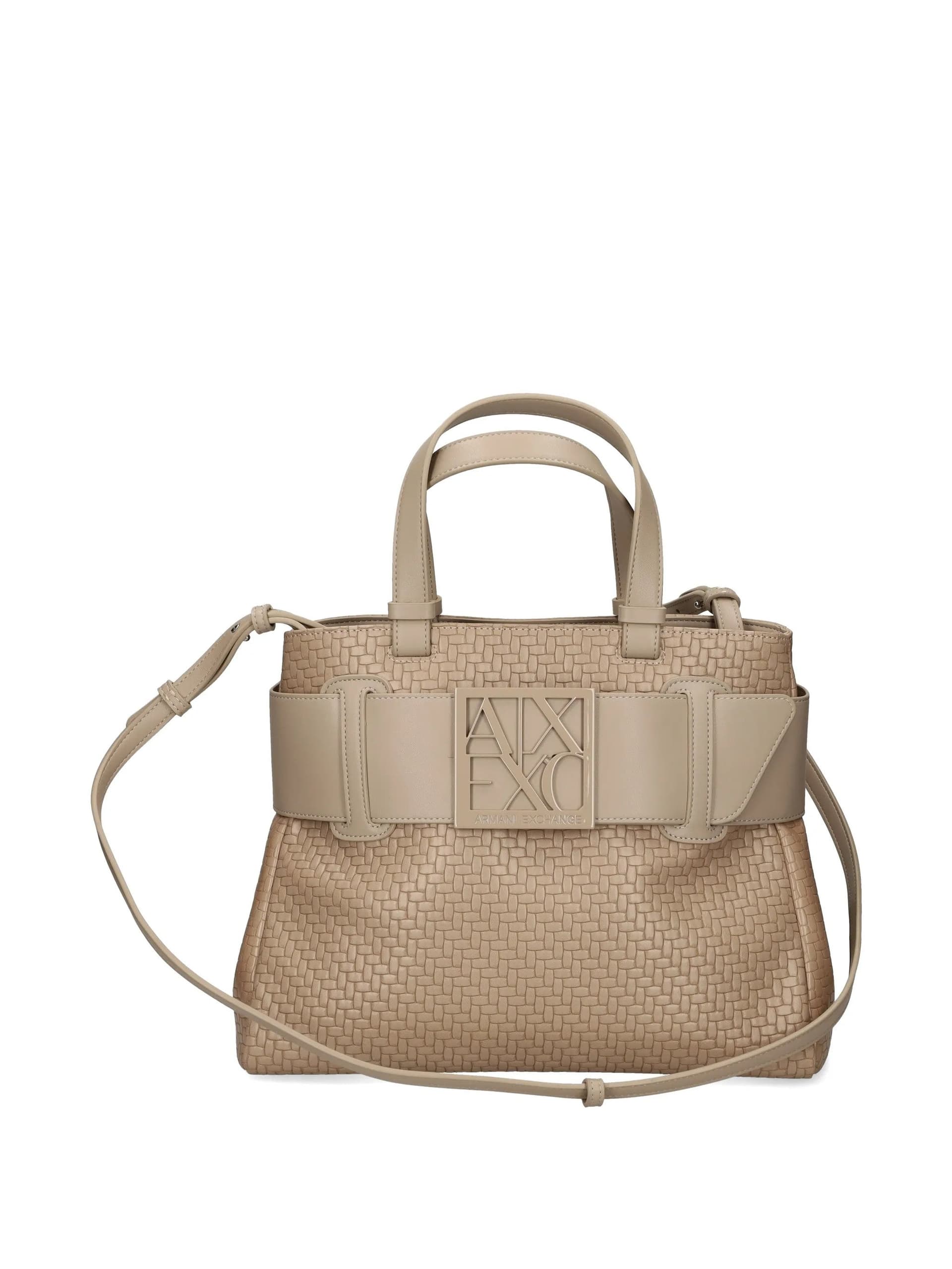 Armani Exchange  - Borsa a Mano Beige da Donna - 6
