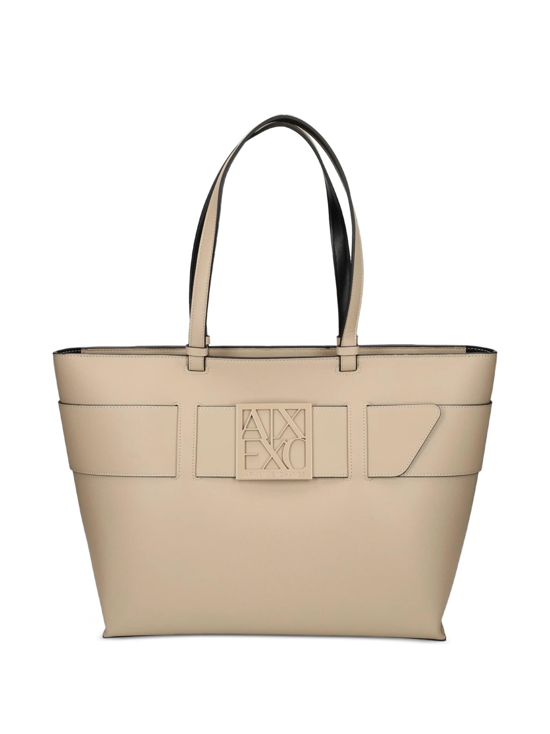 Armani Exchange  - Borsa a Mano Beige da Donna - 7