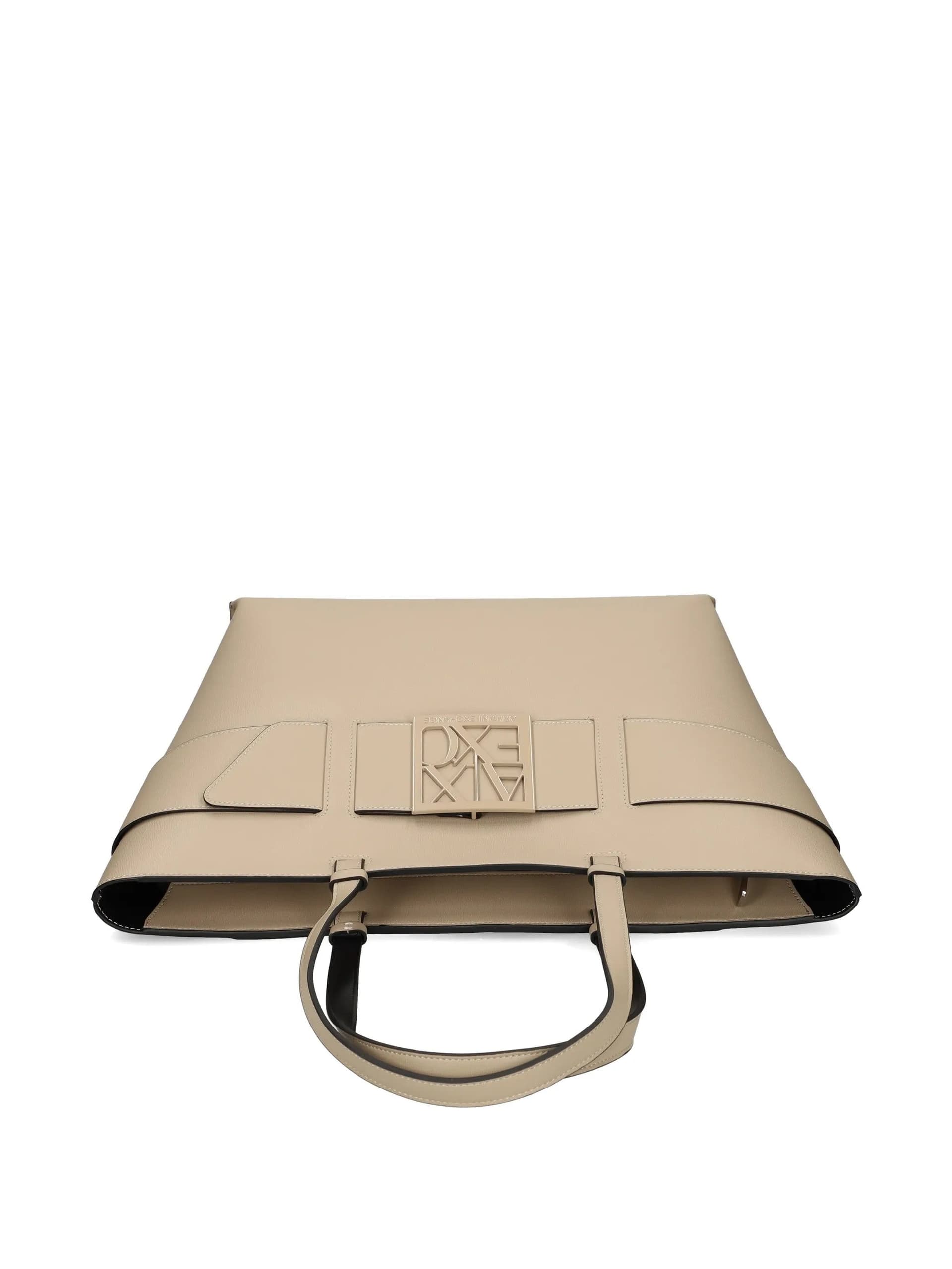Armani Exchange  - Borsa a Mano Beige da Donna - 4