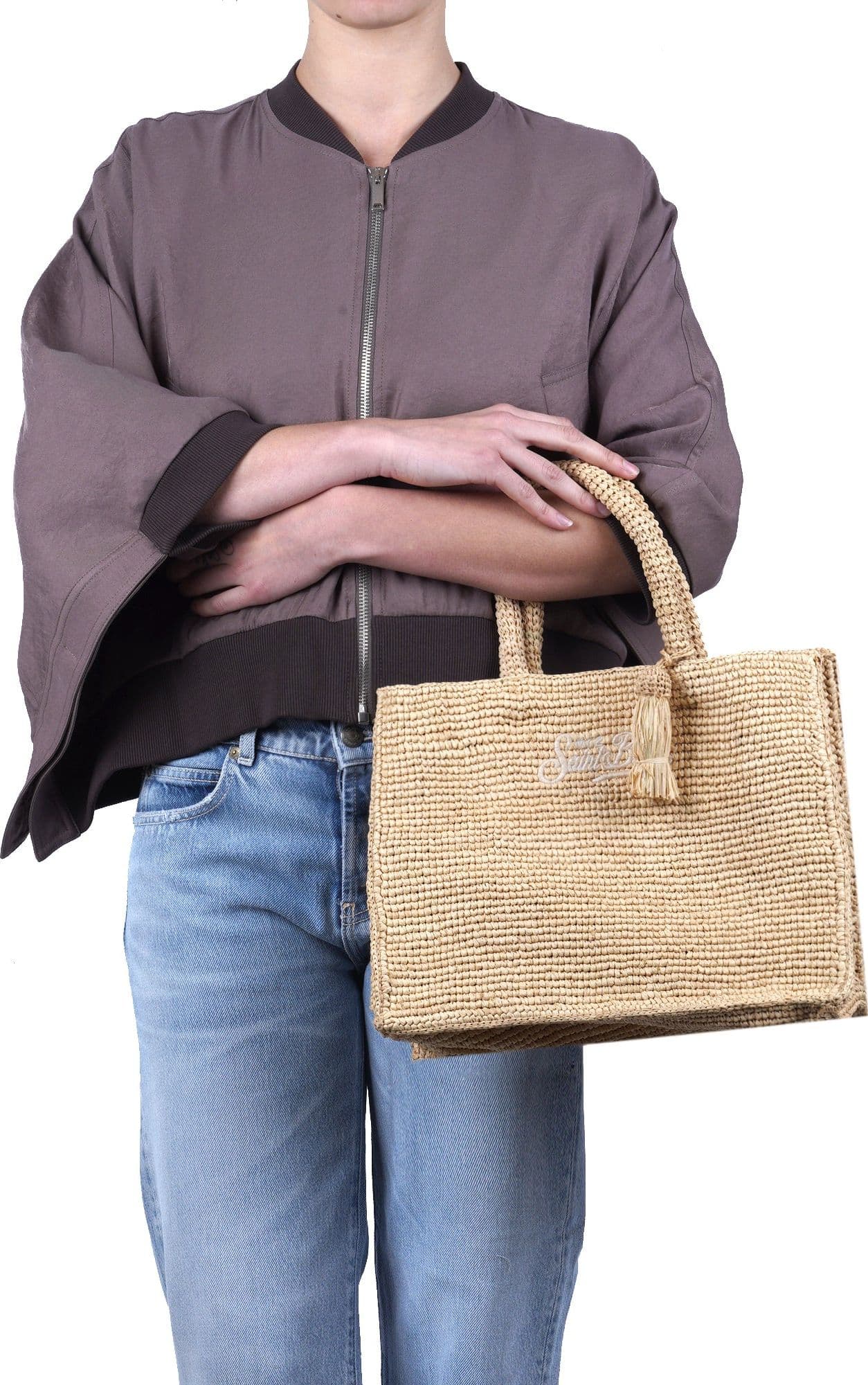 MC2 SAINT BARTH MC2 Saint Barth - Borsa media - 471011 - Beige - 2