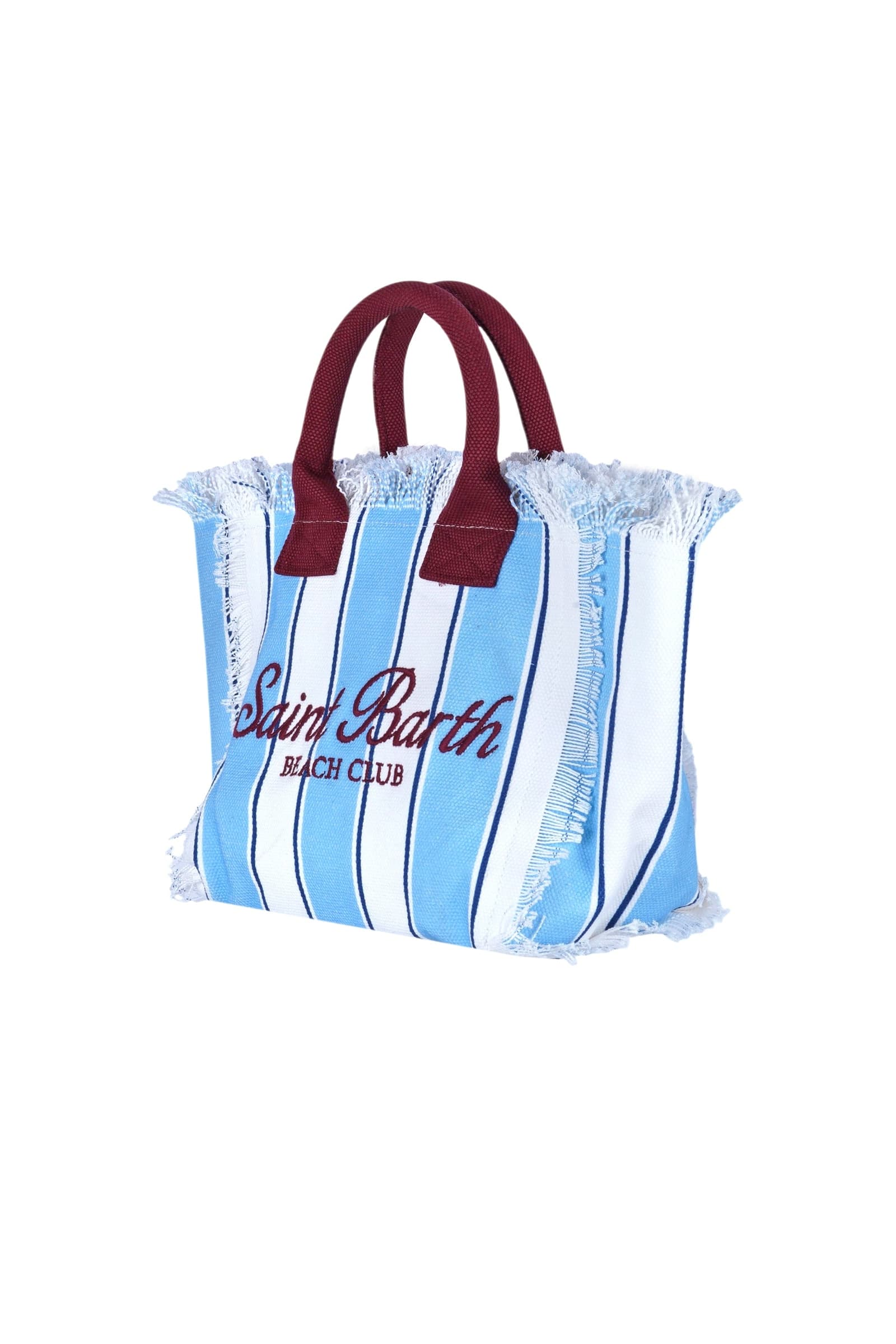 MC2 SAINT BARTH MC2 Saint Barth - Borsa media - 471044 - Bianco/Azzurro - 3