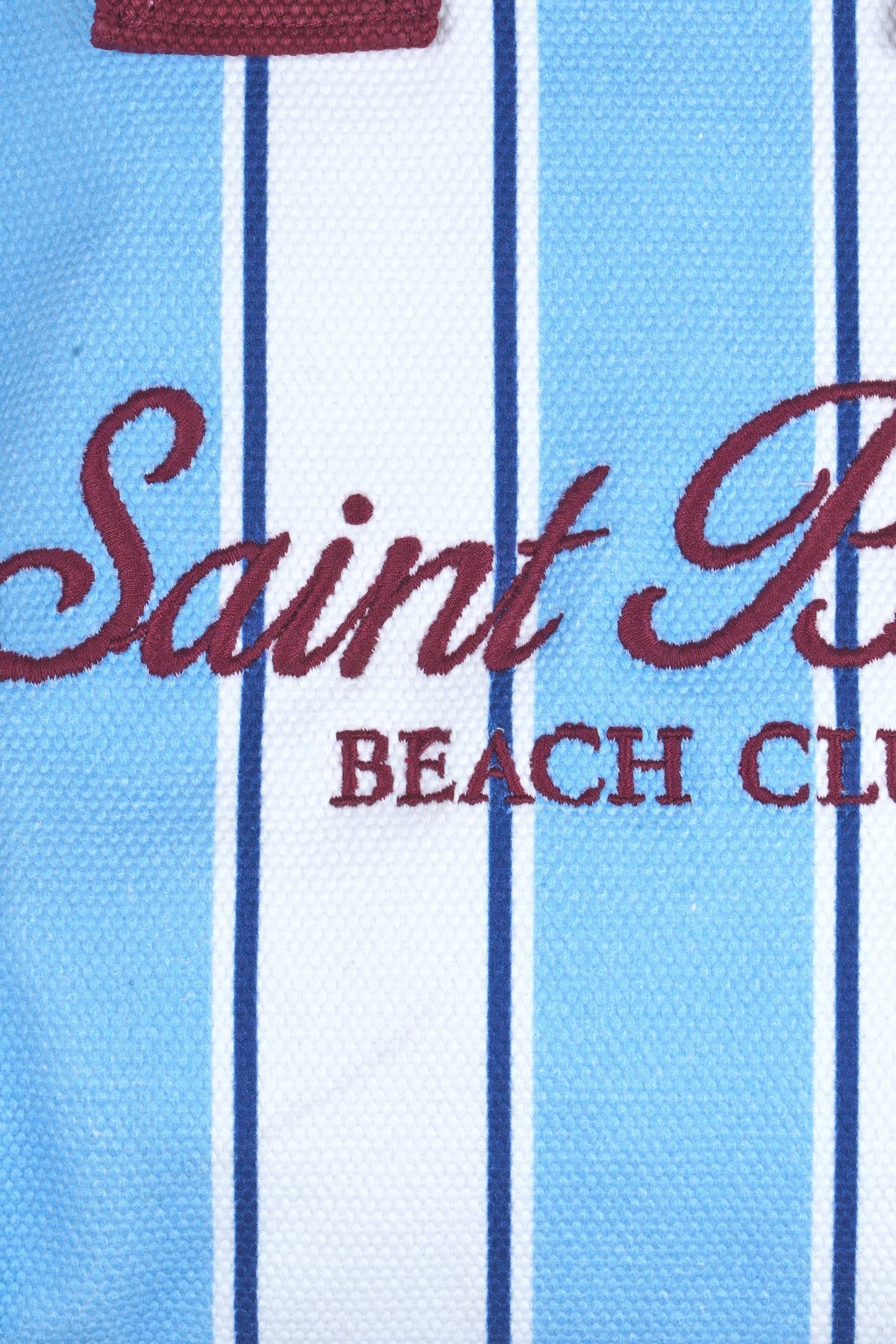 MC2 SAINT BARTH MC2 Saint Barth - Borsa media - 471044 - Bianco/Azzurro - 6