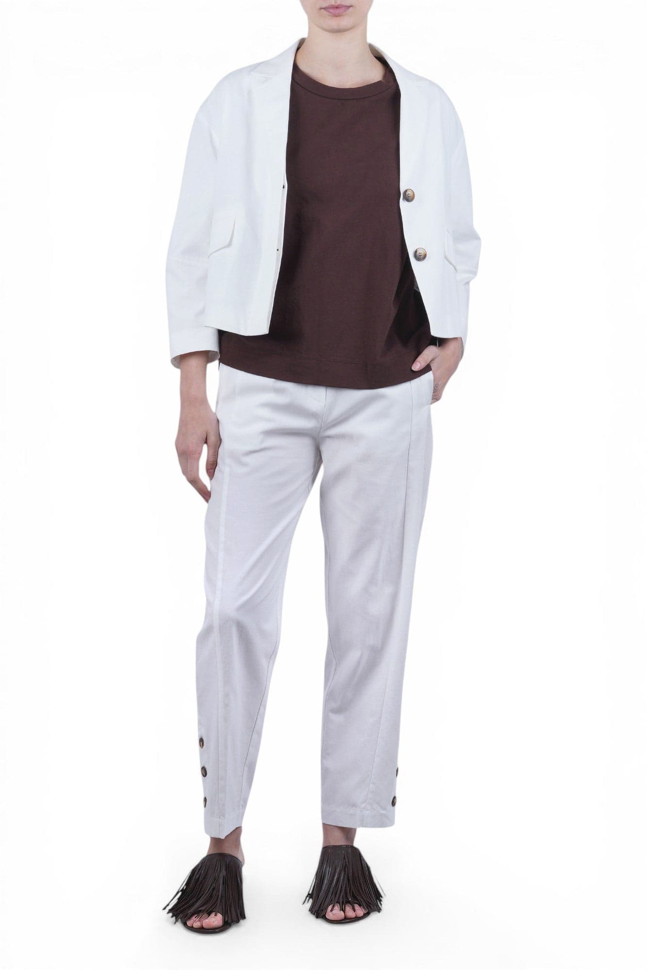 Annarita N ANNARITA N - Pantaloni - 471244 - Bianco - 2