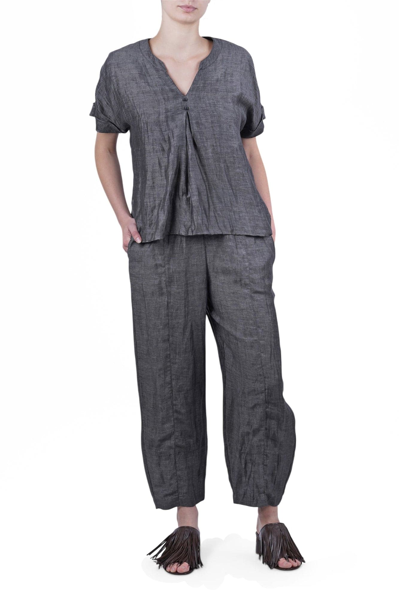 ALESSIA SANTI Alessia Santi - Blusa - 470186 - Grigio scuro - 2