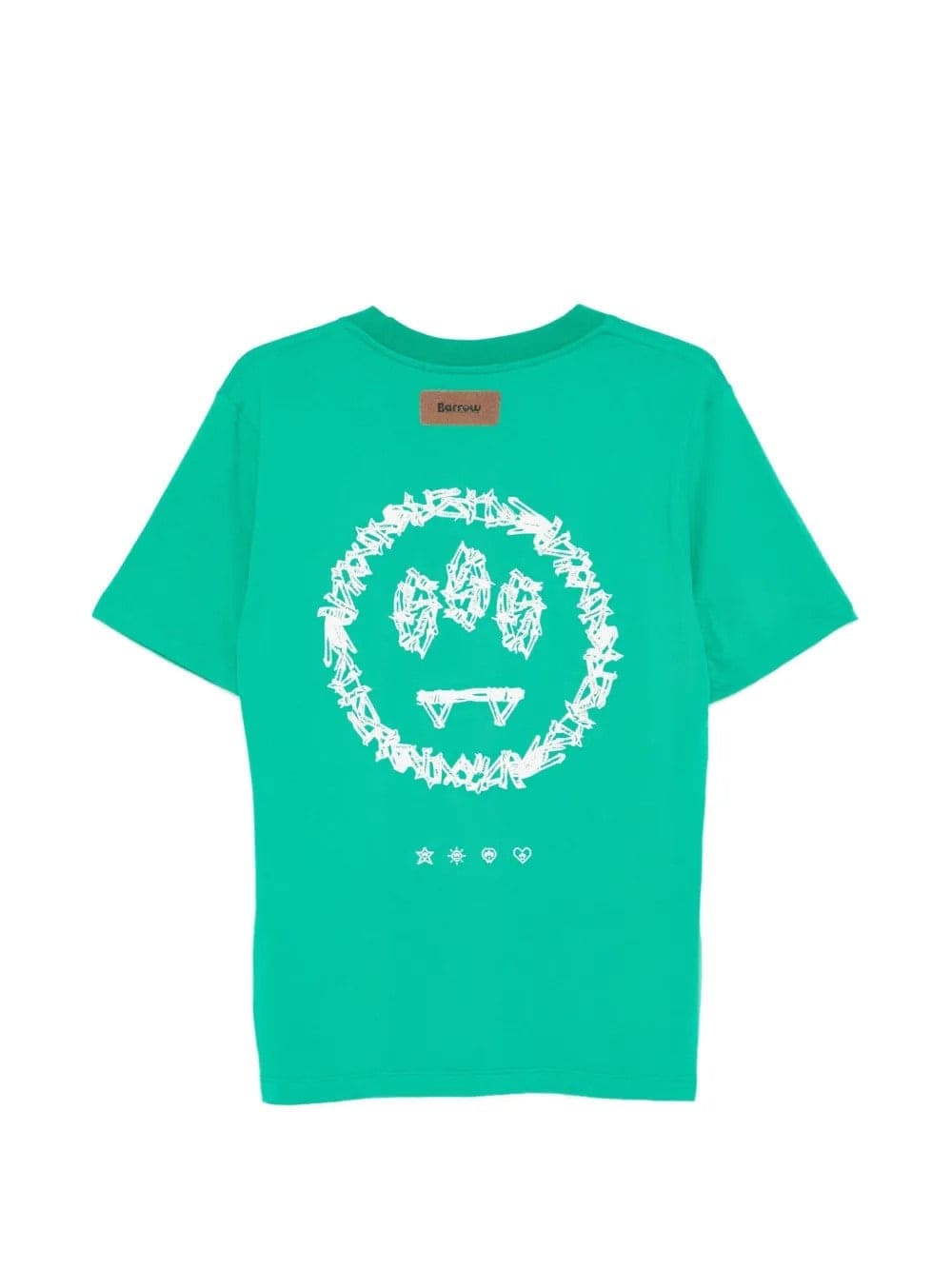 BARROW Barrow - T-Shirt Bianca e Verde da Donna - 3