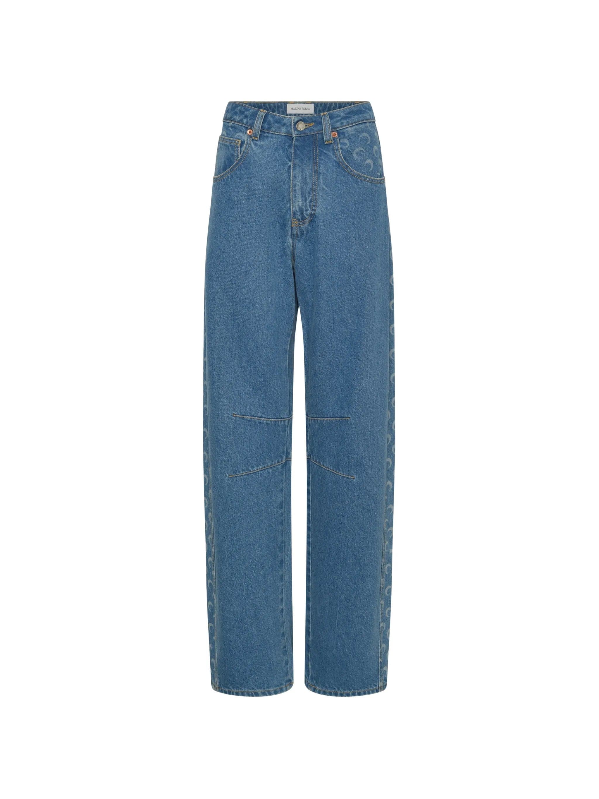 MARINE SERRE Marine Serre - Pantaloni Blu da Donna - 3